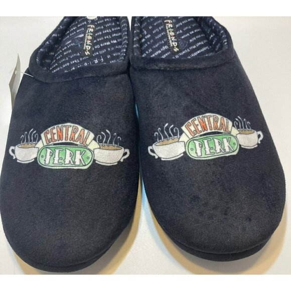 Friend’s Central Perk Unisex Open Back Black Slippers NWOB- Mens 11/12 - Picture 3 of 9